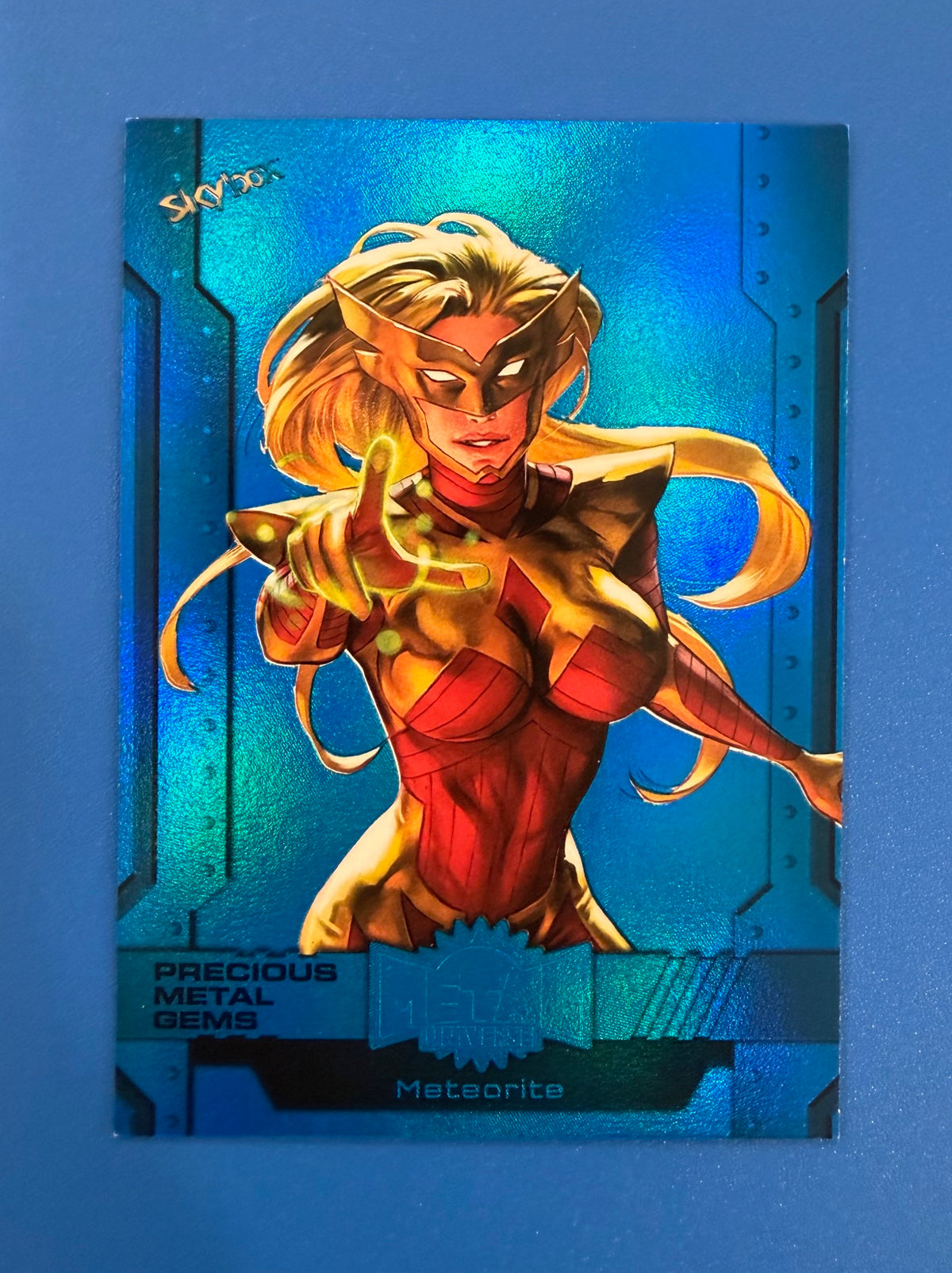 2024 Skybox Marvel Metal Universe Avengers PMG Blue 31/50 Meteorite #23