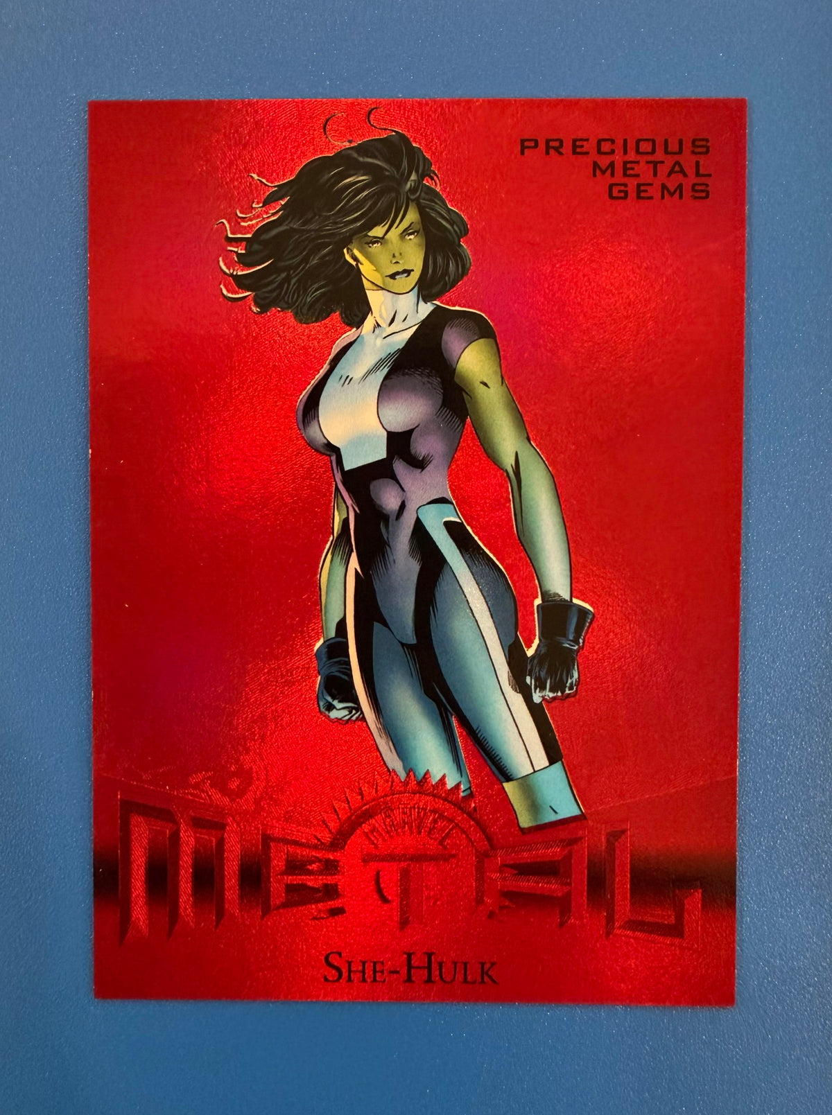 2013 Marvel Retro She Hulk #28 Red PMG Precious Metal Gems 39/100