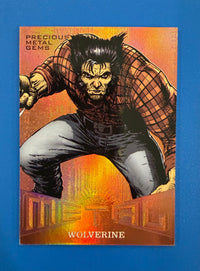 2017 Fleer Ultra Spider-Man Metal Bronze PMG MM33 Wolverine 122/199