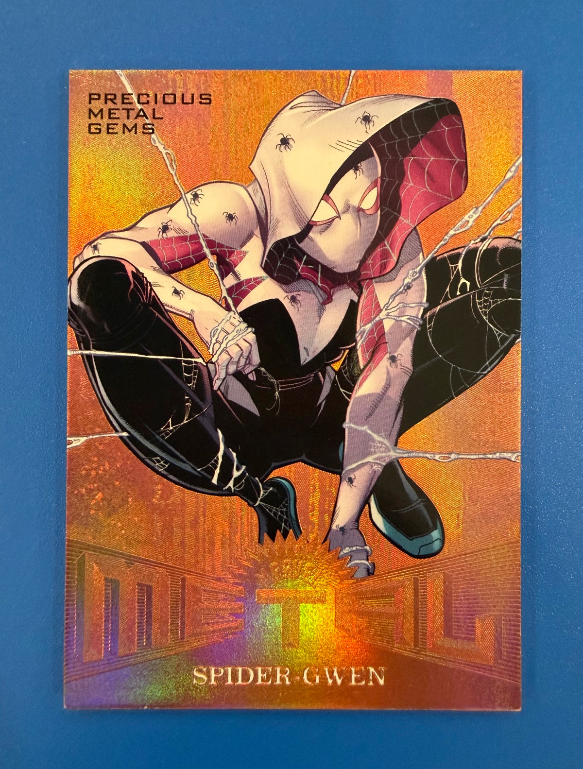 2017 Fleer Ultra Spider-Man Metal Bronze PMG MM22 Spider-Gwen 005/199