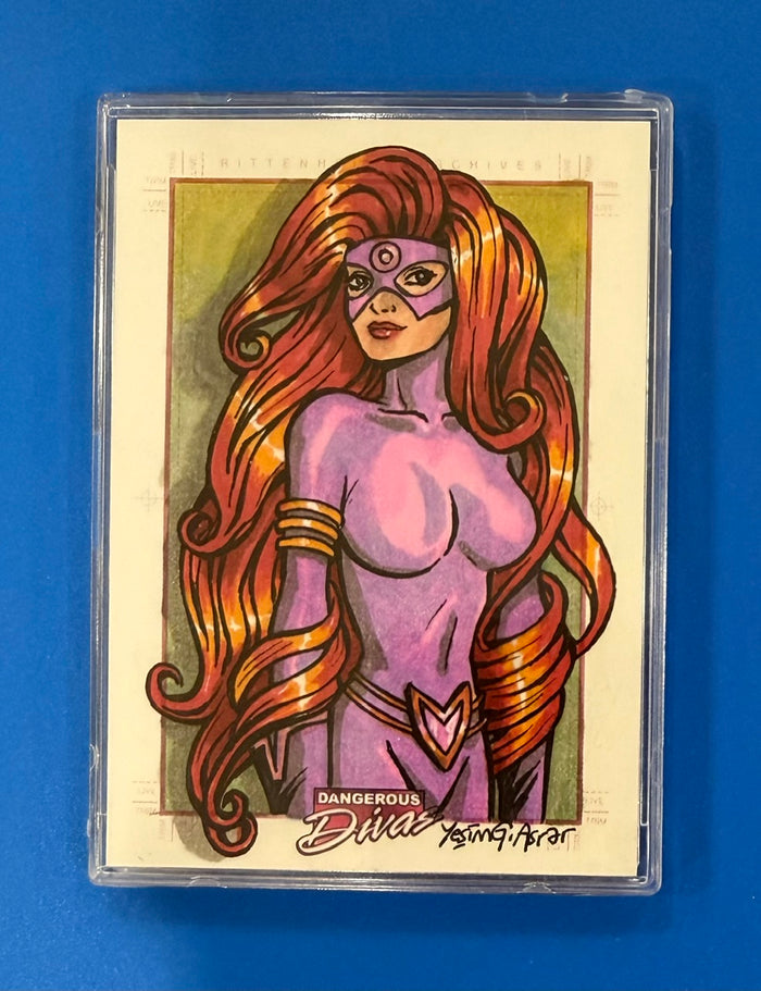 2011 Rittenhouse Marvel Dangerous Divas Medusa Yesim Asrar Sketch Card 1/1