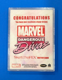 2011 Rittenhouse Marvel Dangerous Divas Medusa Yesim Asrar Sketch Card 1/1