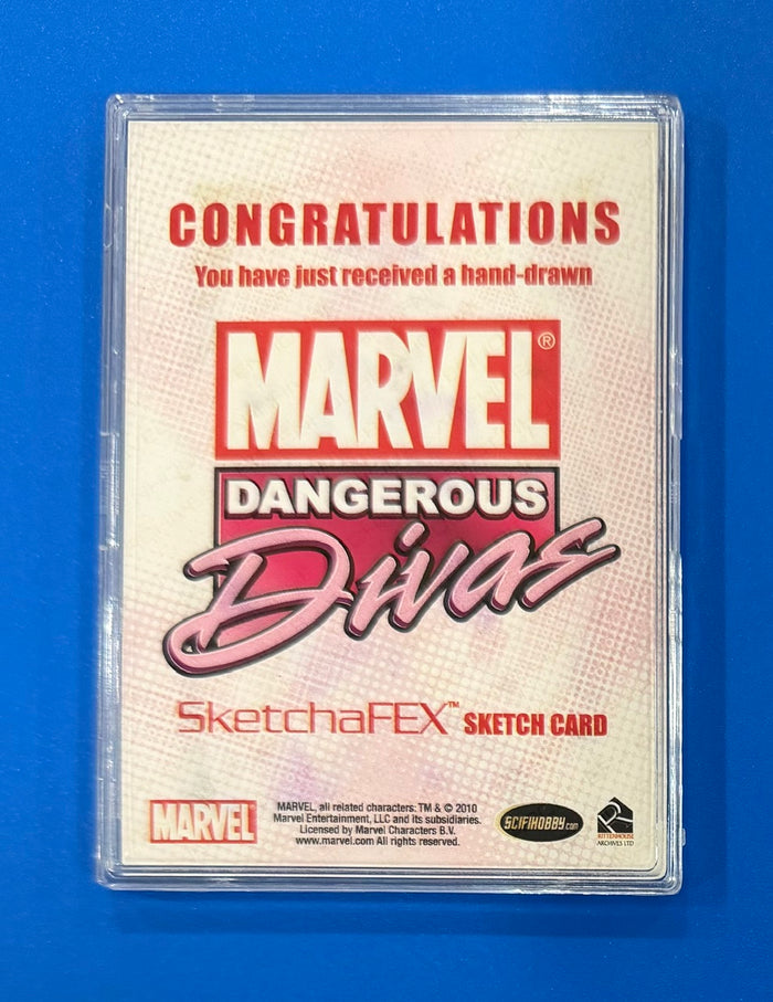 2011 Rittenhouse Marvel Dangerous Divas Medusa Yesim Asrar Sketch Card 1/1