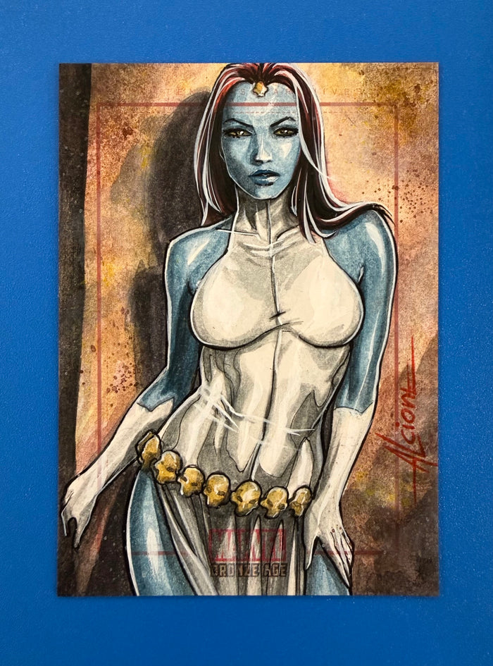 2012 Rittenhouse Marvel Bronze Age Sketch Card Alcione Silva 1/1 Mystique