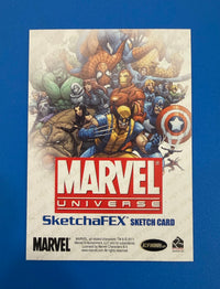 2011 Marvel SketchaFEX Universe Sketch Card Alcione Silva 1/1 Valkyrie