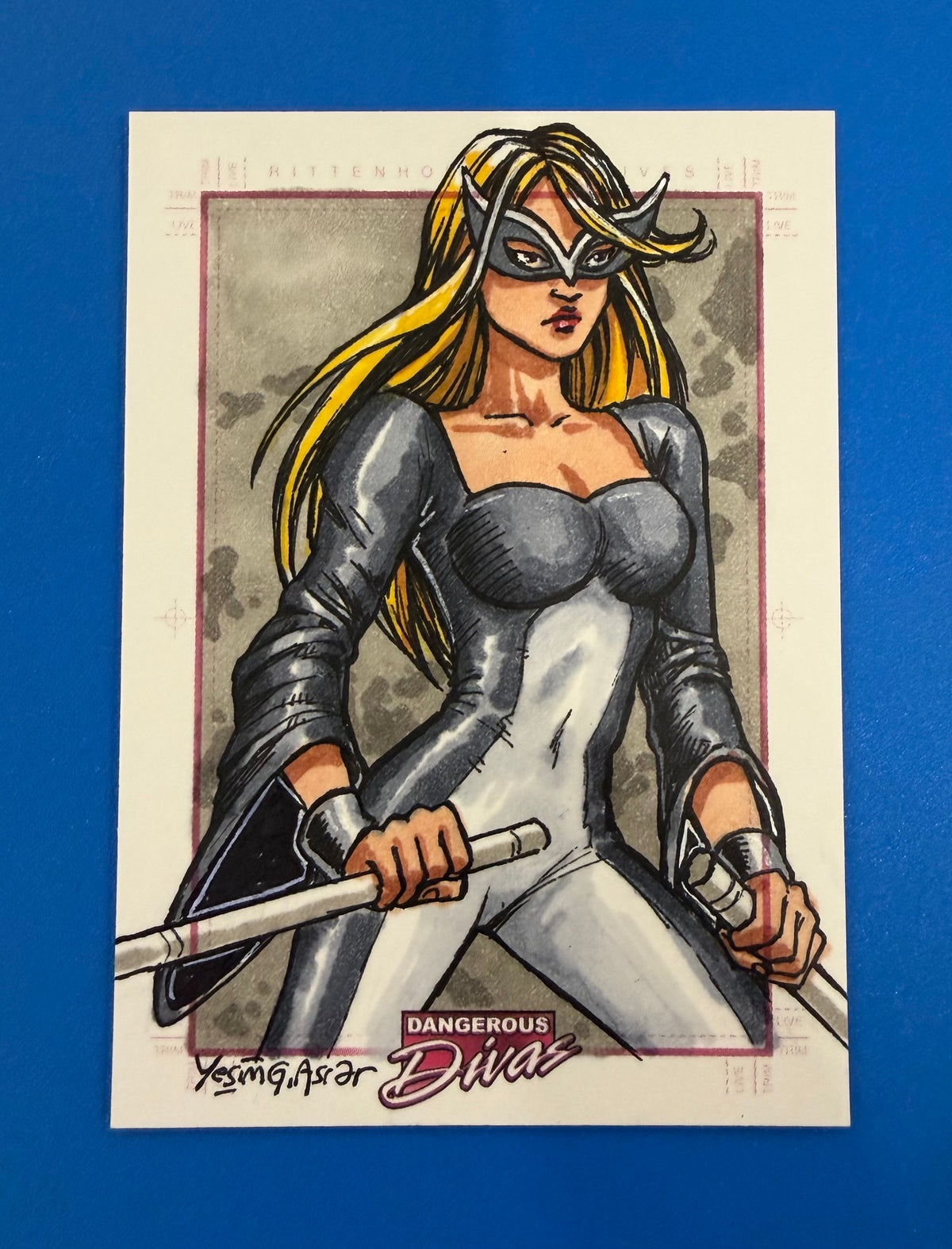 2011 Rittenhouse Marvel Dangerous Divas Mockingbird Yesim Asrar Sketch Card 1/1