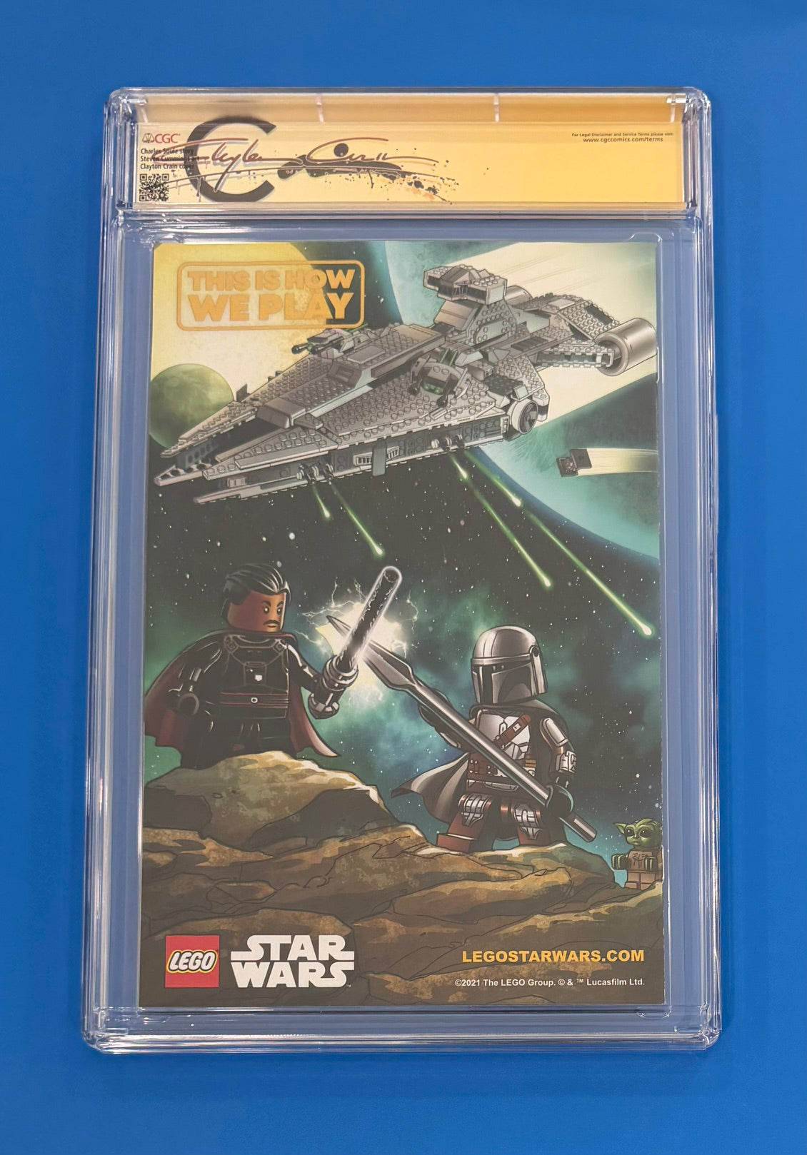 Star Wars Crimson Reign #1 CGC 9.8 Signed Clayton Crain Variant