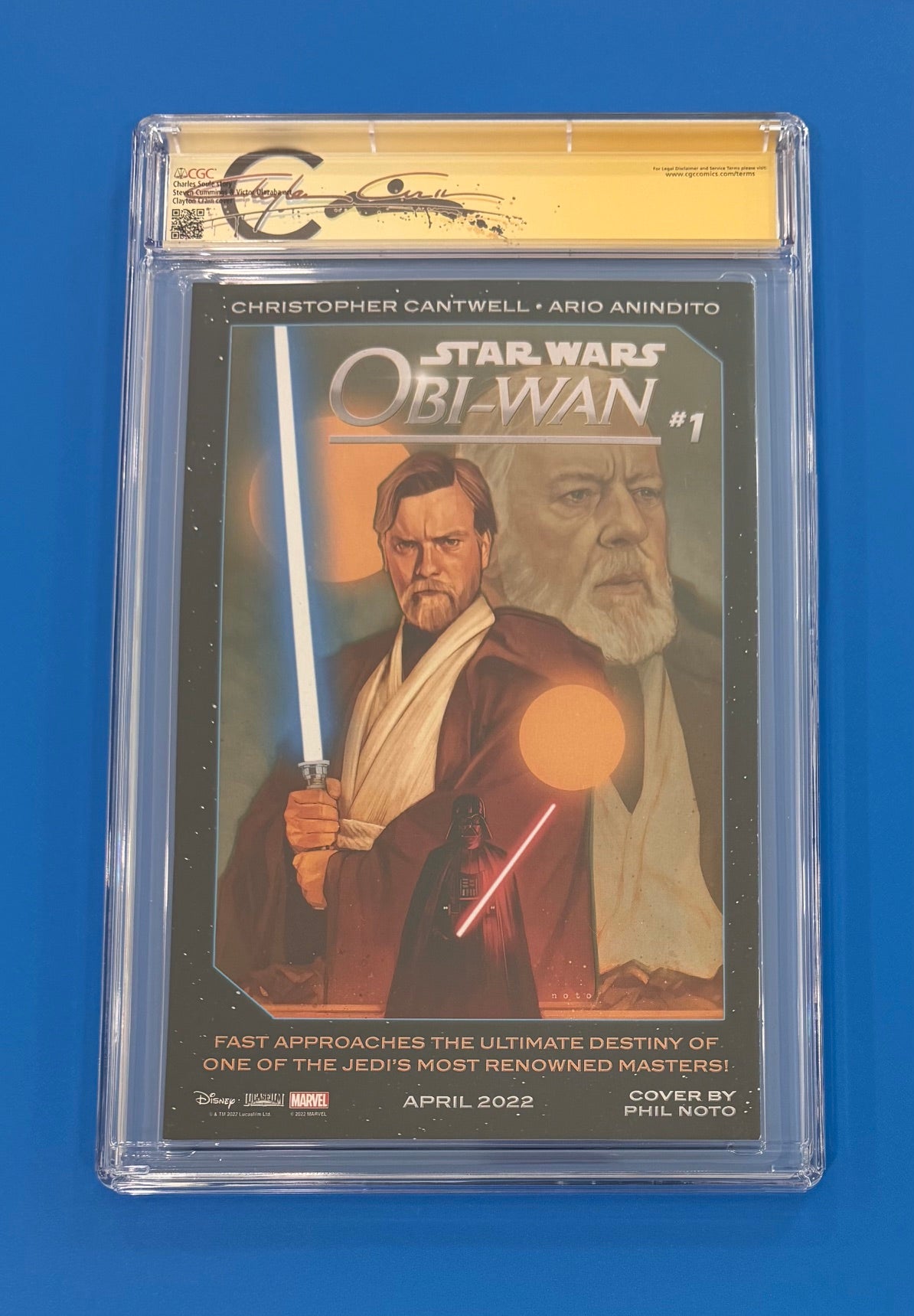 Star Wars Crimson Reign #4 CGC 9.8 Signature Clayton Crain Custom Label