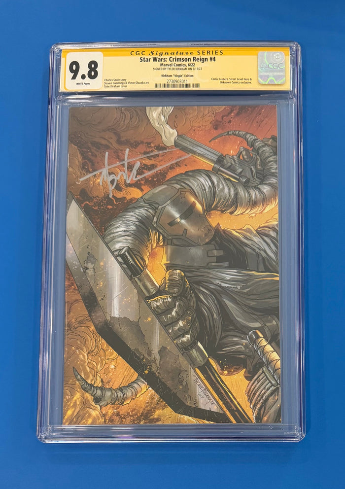 Star Wars Crimson Reign #4 CGC 9.8 Signed Tyler Kirkham Virgin Variant