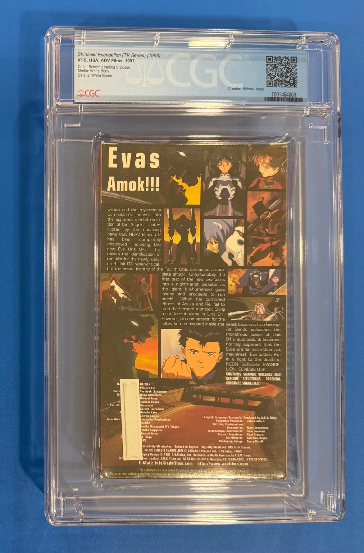 Neon Genesis Evangelion VHS Volumes 1-13 Set English Dub Most CGC Graded Sealed