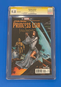 Star Wars Princess Leia #1 CGC 9.8 SS Hastings Variant Marvel 2015 Mico Suayan