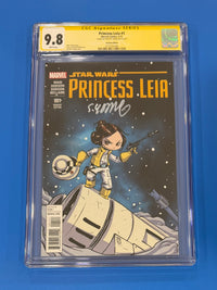 Star Wars Princess Leia #1 CGC 9.8 SS Signed Skottie Young Variant