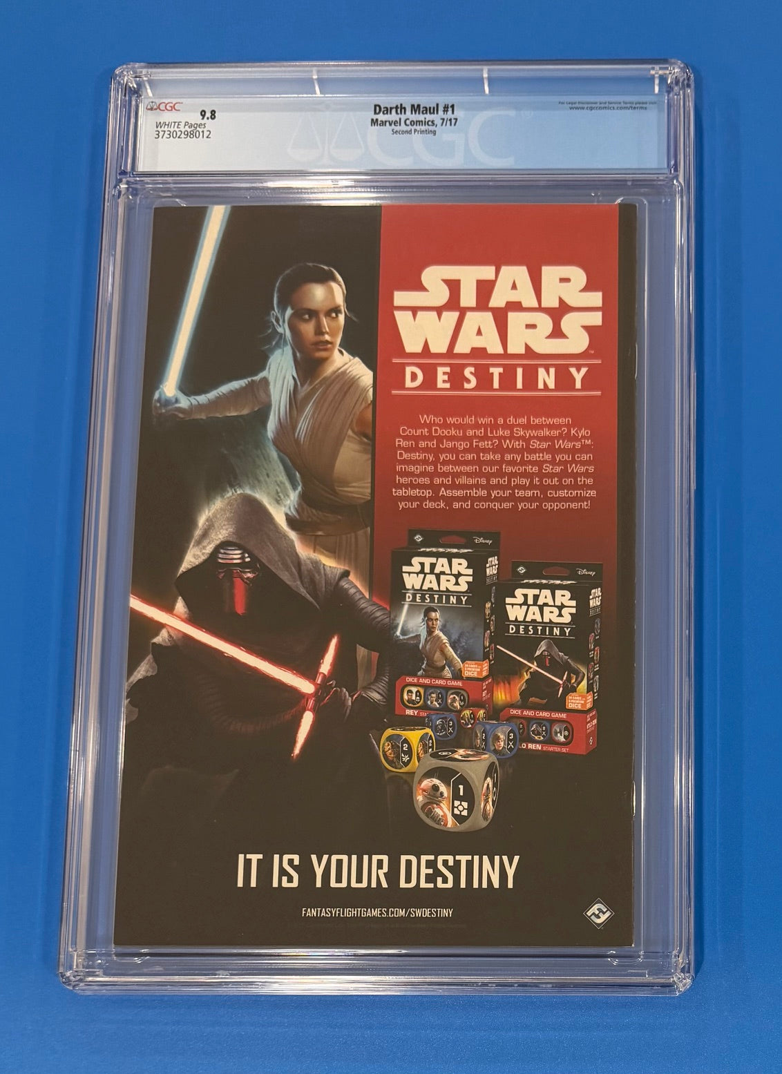 Star Wars Darth Maul #1 CGC 9.8 Marvel 2017 Reis 2nd Print Variant
