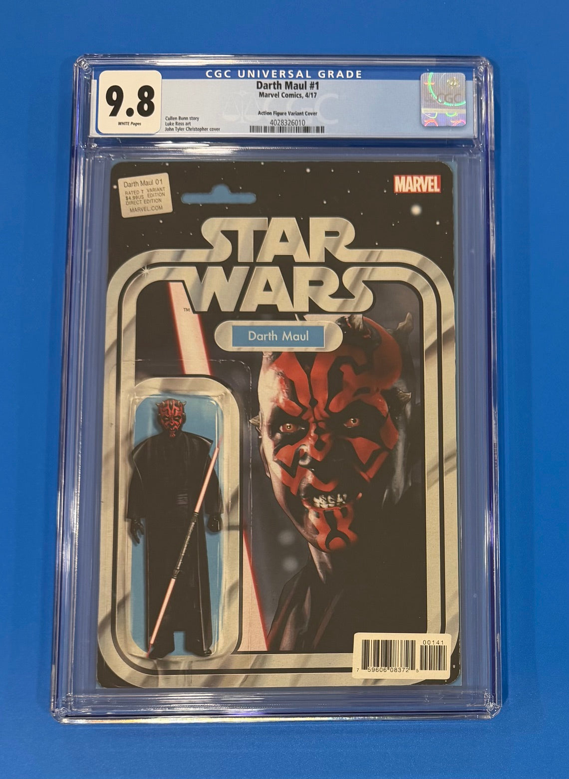 Star Wars Darth Maul #1 CGC 9.8 Action Figure Variant Marvel 2017