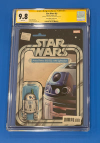 Star Wars #61 CGC SS 9.8 JTC Signed R2-D2 Action Figure Variant with Lightsaber