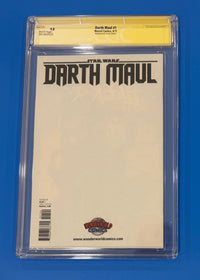 Star Wars Darth Maul #1 CGC 9.8 SS Signed Action Figure Variant JTC Wonderworld Exclusive